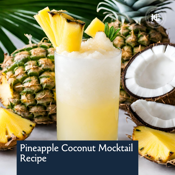 Pineapple Coconut Mocktails Non-Alcoholic Beverage